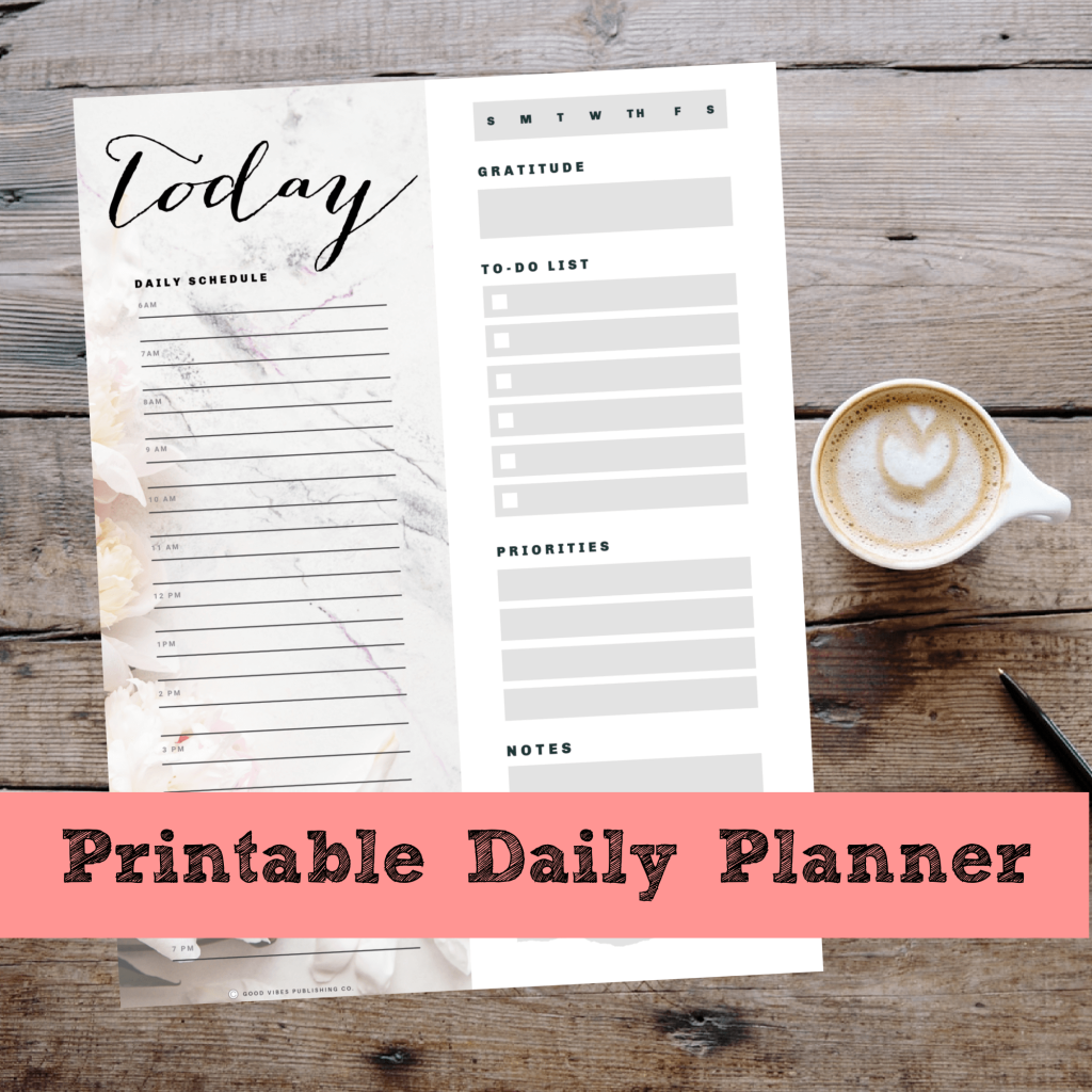 printable daily planners